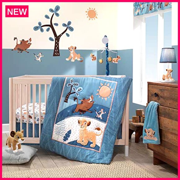 Fitted Crib Sheet 28x52 Inch Microfiber Lion King Adventure Nursery - Picture 5 of 5